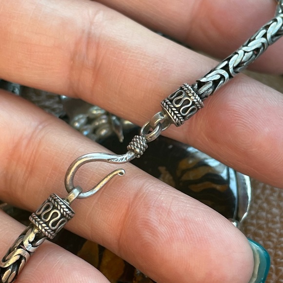 Prehistoric Fossil over Sterling Silver - Picture 7 of 10